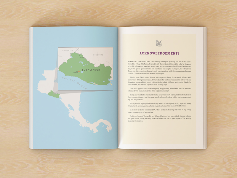Fernando Llort biography interior spread