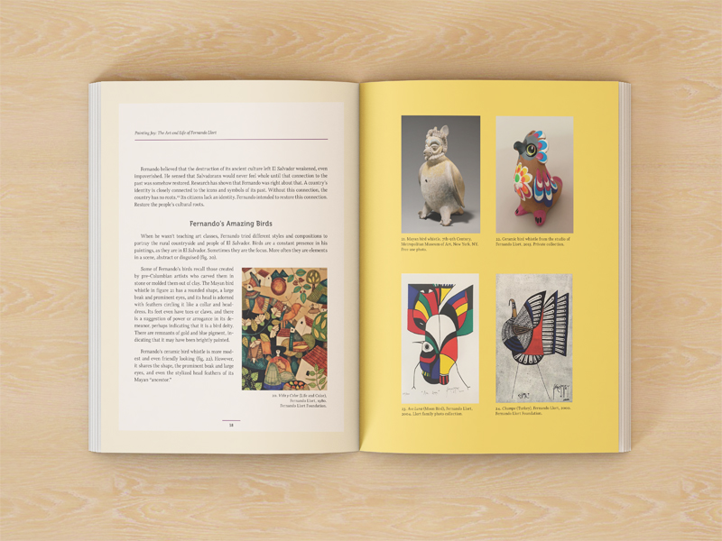 Fernando Llort biography interior spread