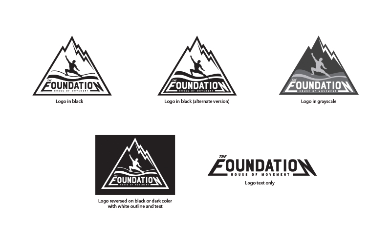 black and white logos