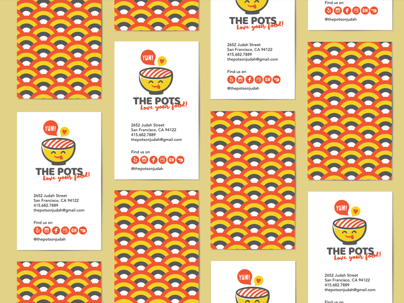 The Pots business card