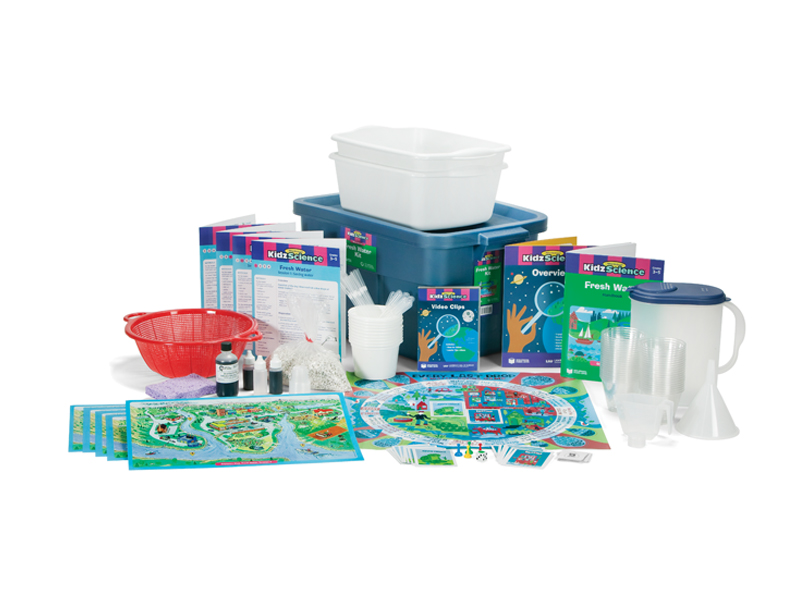 fresh water science kit showing components